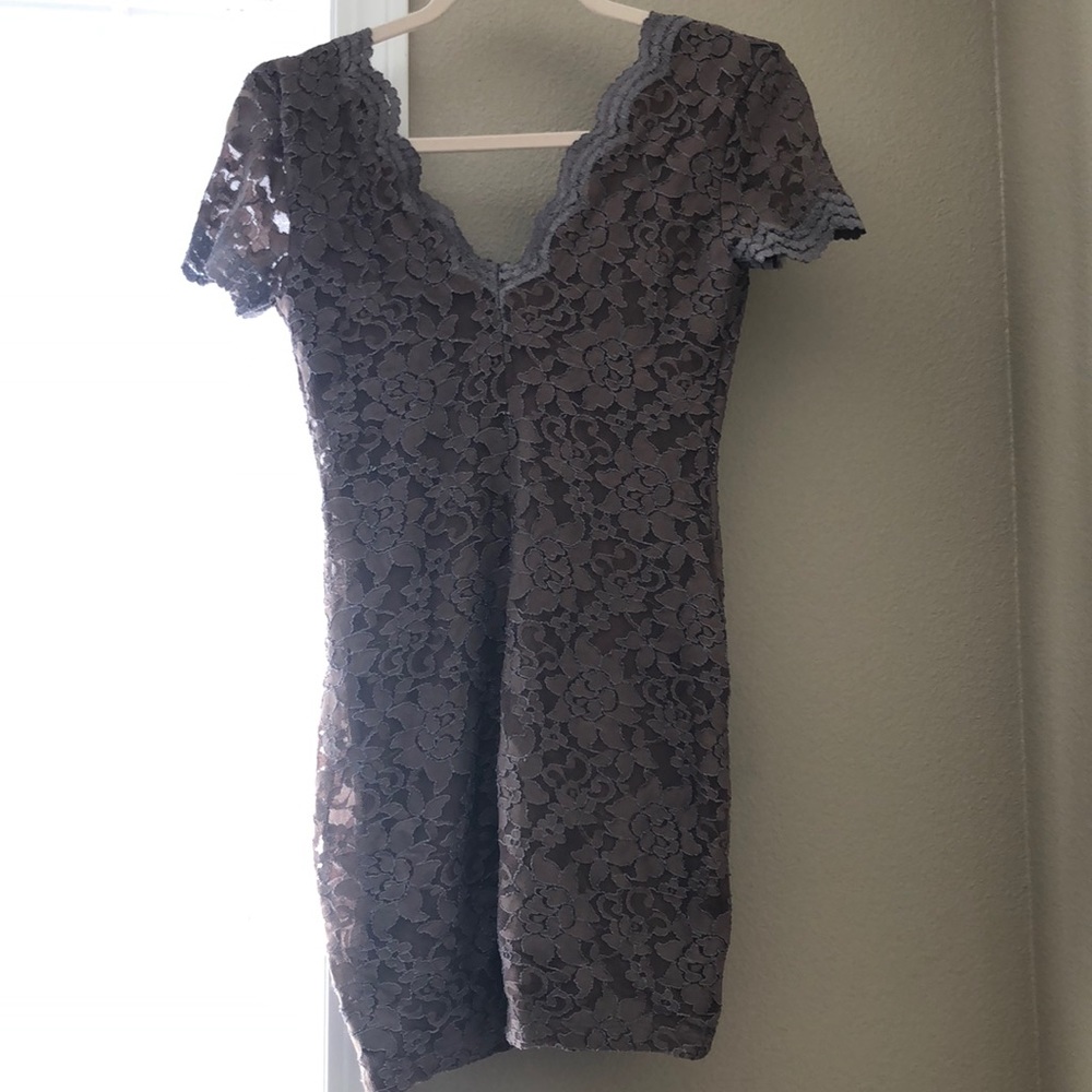 UO Lace brown bodycon. New. No flaws. Never worn.
